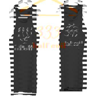 333 Half Evil Halloween Cool Tank Top Tank Top - Monsterry