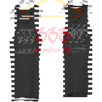 333 I'm Only Half Evil Devil Tank Top - Monsterry