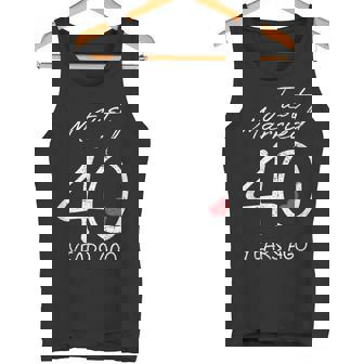 40th Wedding Anniversary Just Married 40 Years Ago Tank Top - Monsterry