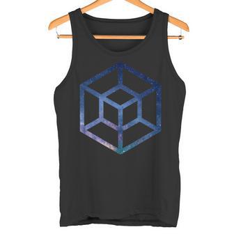 4D Space Tesseract Tank Top - Monsterry