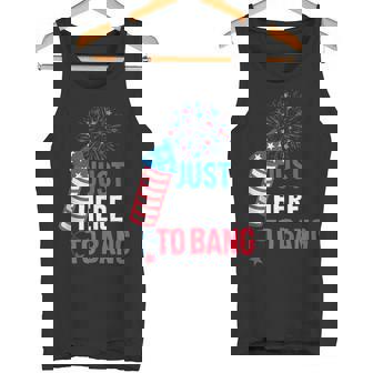 4th Of July Firecracker And Fireworks Just Here To Bang Tank Top Tank Top - Monsterry
