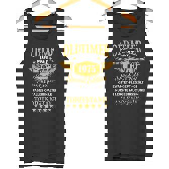 50Th Birthday Man 50 Years Oldintage Car 1975 Decorative Tank Top - Geschenkecke