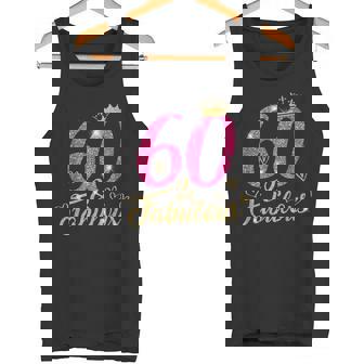60 & Fabulous 60 Year Old 60th Birthday Pink Crown Tank Top - Monsterry