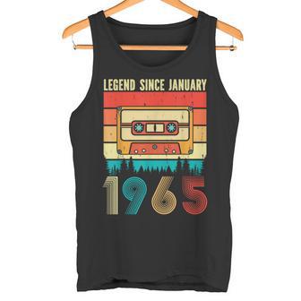 60 Years Old Legend Since January 1965 60Th Birthday Tank Top - Geschenkecke