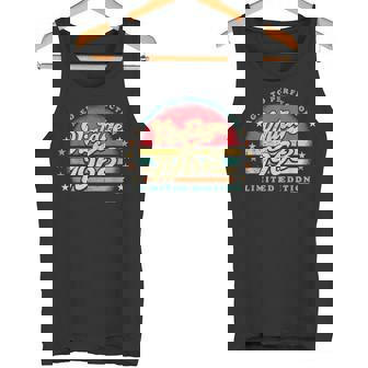 60th Birthday 1963 Aged To Perfection Born In 60s Retro Sun Tank Top - Monsterry