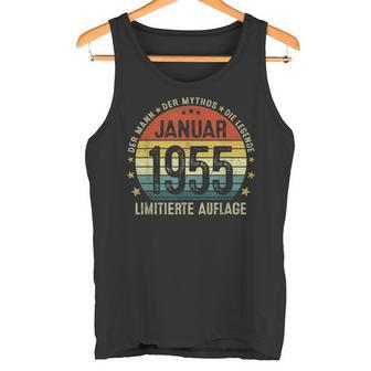 70Th Birthday January 1955 Man Myth Legend Tank Top - Geschenkecke