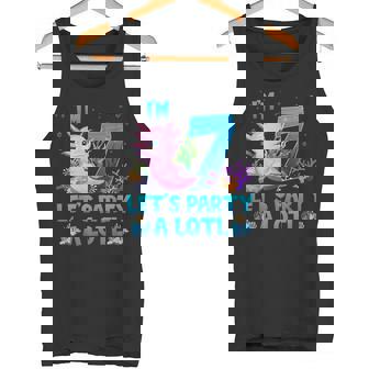 7º Cumpleaños Lindo Amante Del Ajolote 7 Años Divertido B-Day Camiseta sin mangas - Regaloses