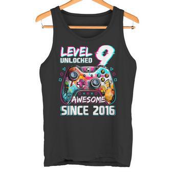 9Th Birthdayideo Game Level 9 Unlockedideo Player Boys Tank Top - Geschenkecke