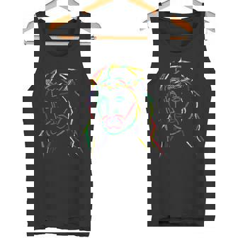 Abstract Jesus Graphic Image Cool Fun Piece Tank Top Tank Top - Monsterry