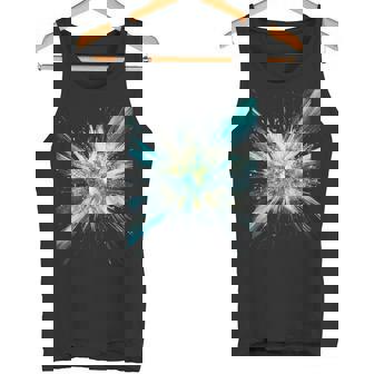 Abstract Space Explosion Art Vibrant Cosmic Burst Supernova Tank Top - Monsterry