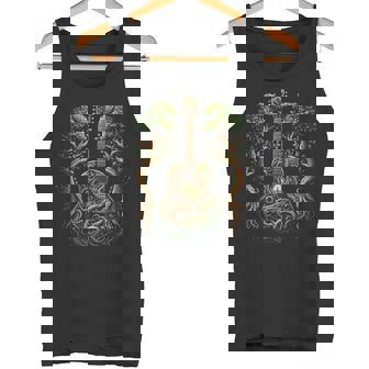 Acoustic Guitar Tree Nature Lover Guitarist Guitar Player Tank Top - Monsterry