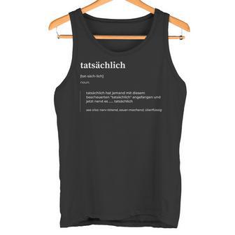 Actually Novelty Text Tank Top - Geschenkecke