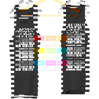 Acuario Astrología Signo De Nacimiento Horóscopo Signo Del Zodiaco Camiseta sin mangas - Regaloses