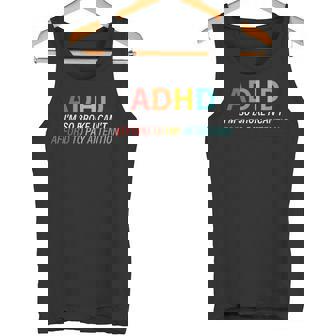 ADHD I'm So Broke I Can't Afford To Pay Attention Vintage Tank Top - Monsterry