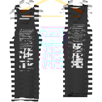Aesthetic Synthwave Glitch Rave Festival Tekk Minimal Music Tank Top - Monsterry