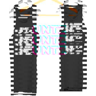 Aesthetic Synthwave Glitch Untz Untz Rave Festival Techno Tank Top - Monsterry