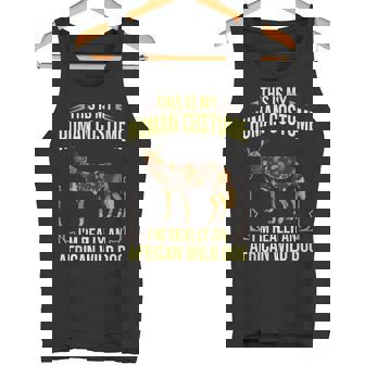 African Wild Dog African Painted Dog Pup Tank Top - Monsterry