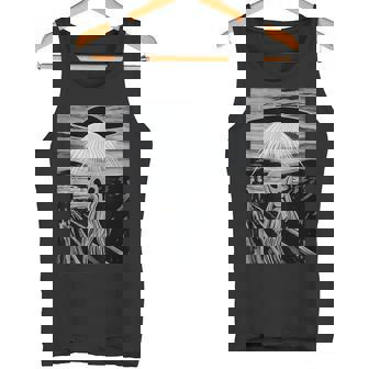 Alien Schrei Techno Goa Festival Party UFO Alien Tank Top - Monsterry