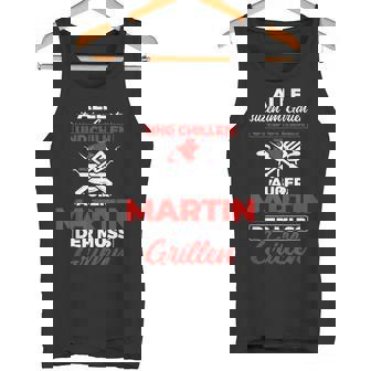 With Alle Sitzen Im Garten Und Chillen Martin Must Barbecue Tank Top - Geschenkecke