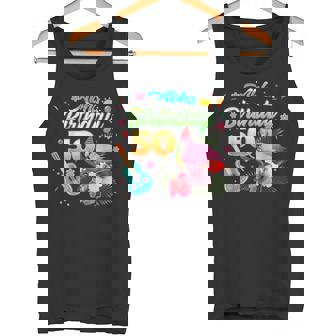 Aloha Hawaii 50 Year Old Birthday Flamingo Hawaiian 50th Tank Top - Monsterry