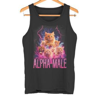 Alpha Male Lustige Kätzchen Meme Cute Cat Humorous Tank Top - Geschenkecke