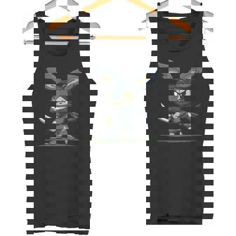Amazing Ninja Bunny Graphic For a Cool Adventure Tank Top - Monsterry