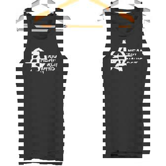 American Anarchist Anarchy Symbol Anti Government Tank Top - Monsterry