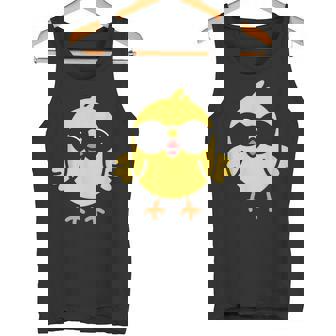 Animales Lindo Sencillo Pollito Con Gafas De Sol Camiseta sin mangas - Regaloses