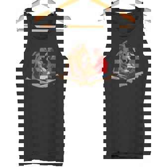 Arm Wrestling Fighting A Bear Arm Wrestler Tank Top - Monsterry