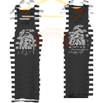 Audiology Assistant Leopard Rainbow Appreciation Tank Top - Monsterry