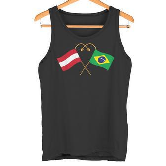 Austria Flag Brazilian Flag Austria Brazil Tank Top - Geschenkecke