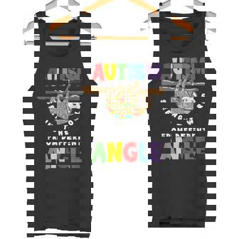 Autism Seeing The World From Different Angle Sloth Autism Tank Top - Monsterry