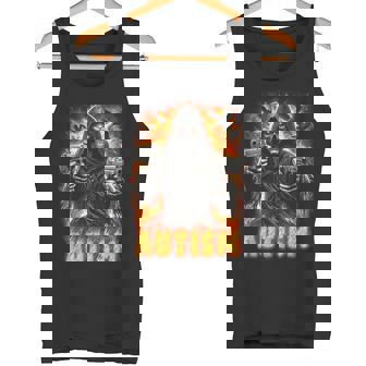 Autism Skeleton Guns FireBones Ghost Guns Halloween Tank Top - Monsterry