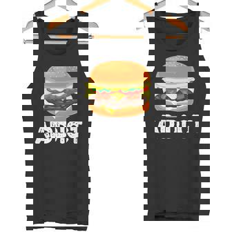 Bacon Cheeseburger Hamburger Addict Junk Fast Food Premium Tank Top - Monsterry