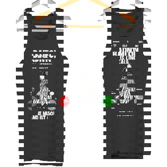 Badminton Is Calling And I Must Go Shuttlecock Tank Top - Monsterry