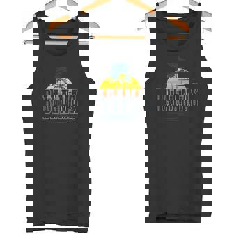 Bahamas Souvenir Surfer Beach Vintage Sunset Tank Top - Monsterry