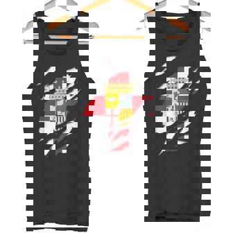 Bandera Zaragoza Provincia Efecto Tridimensional 3D Aragon Camiseta sin mangas - Regaloses