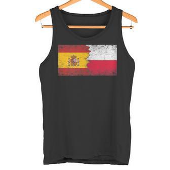 Banderas De España Y Polonia Polaco Español Polaco Camiseta sin mangas - Regaloses