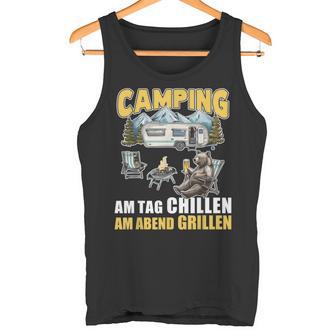 Barbecue And Chillen Camper Saying Caravan Camping Tank Top - Geschenkecke