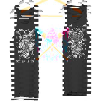 Baseball Drip For Boys Ice Cream Drip Youth Boys Baseball Tank Top - Monsterry