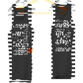 Basketball Sister Biggest Fan Little Sister Tank Top - Monsterry