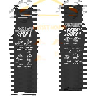 Basset Hound Dog Doglover Security And Protect Tank Top - Monsterry