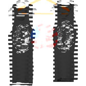 Beach Tennis American Flag Vintage Beach Tennis Tank Top - Monsterry