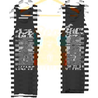 Bear With Me Animal Pun Bears Lover Bear Tank Top - Monsterry