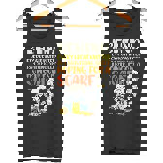 Behind Every Great Knitter Is a Shivering Sheep Knitting Tank Top - Monsterry