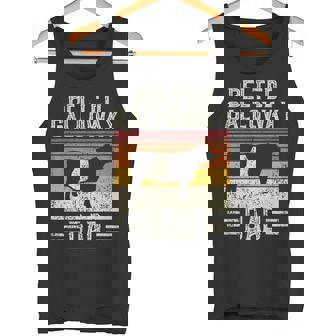 Best Cow Dad Men Vintage Cattle Belted Galloway Tank Top - Monsterry