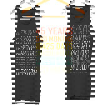 Best Friends Vintage 45 Years Friendship Anniversary Tank Top - Monsterry