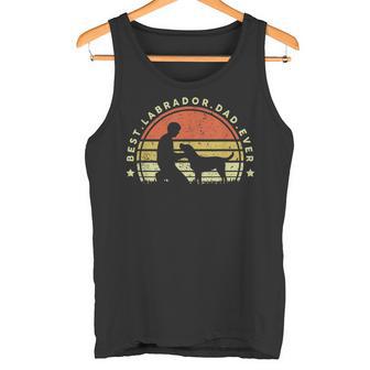 Best Labrador Dad Ever T Dog Dad Love Retro Tank Top - Geschenkecke