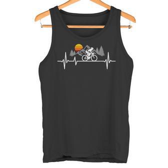 Bicycle Heartbeat Cyclist Road Bike Tank Top - Geschenkecke