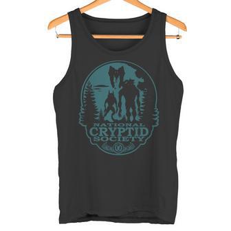 Bigfoot Dogman Mothman Ufo National Cryptid Society Crest Tank Top - Geschenkecke